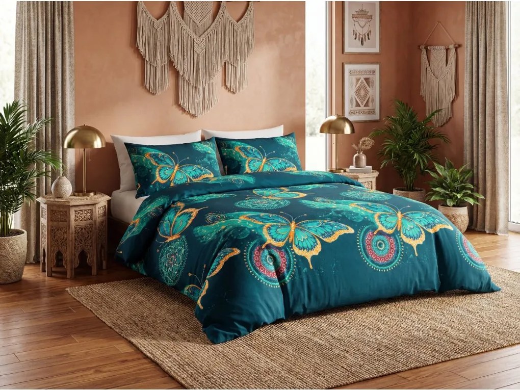 Obliečky z mikrovlákna AZURIA modré Rozmer obliečky: 70 x 80 cm | 140 x 200 cm