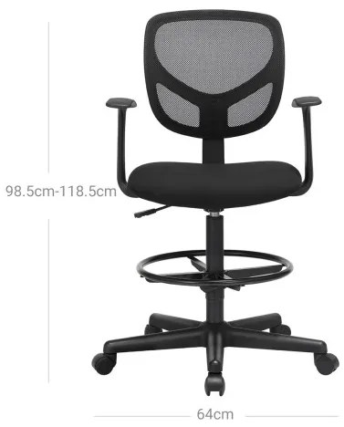 Ergonomická kancelárska stolička OBN25BK