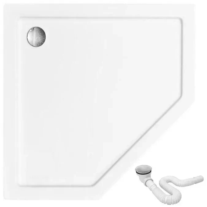 Rea - AXIN jednodverový sprchový kút 80 x 80 cm, chrómový profil - číre sklo 6mm, REA-K8778
