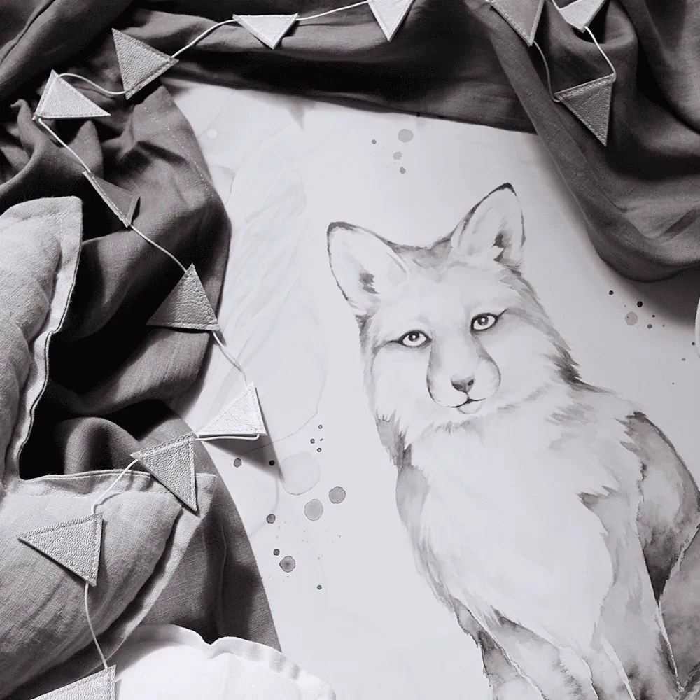 Plagát líška 18x24cm