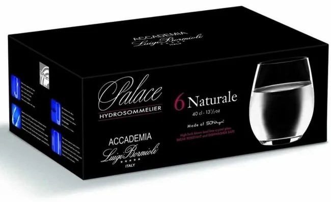 Luigi Bormioli poháre na vodu PALACE Hydrosommelier 400 ml 6 ks