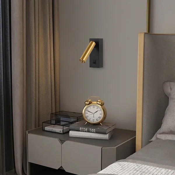 Brilagi - LED Nástenné bodové svietidlo MAYA LED/3W/230V 4000K čierna/zlatá