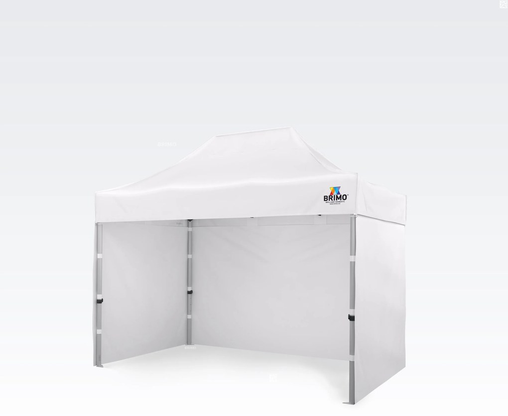 BRIMO Profi Záhradný Stan 2x3m ALU EXCLUSIVE (3 steny) - s 3 stenami - Biela 3