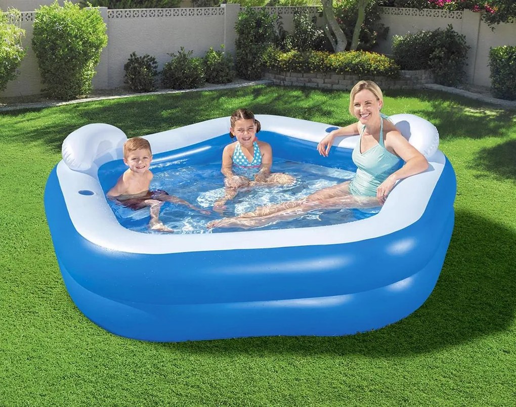 BESTWAY Fun Pool Nafukovací bazén, 213 x 206 x 69 cm 54153