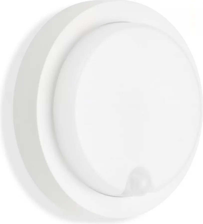 Telefunken - LED vonkajšie nástenné svietidlo so senzorom, 12 W, 230 V, IP44, biele