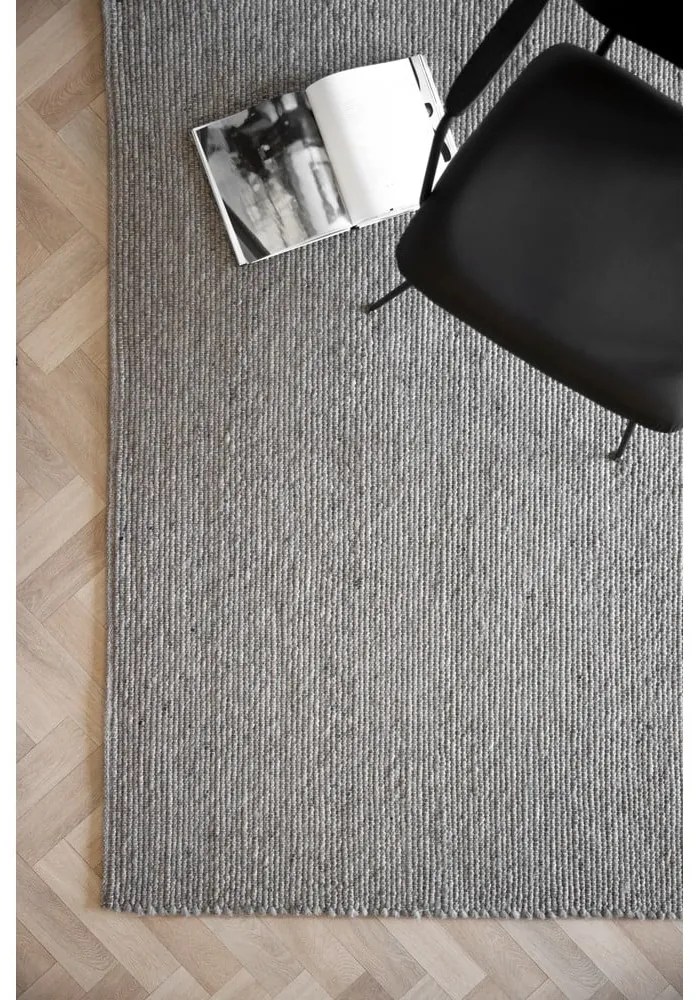 Sivý vlnený koberec 290x200 cm Auckland - Rowico