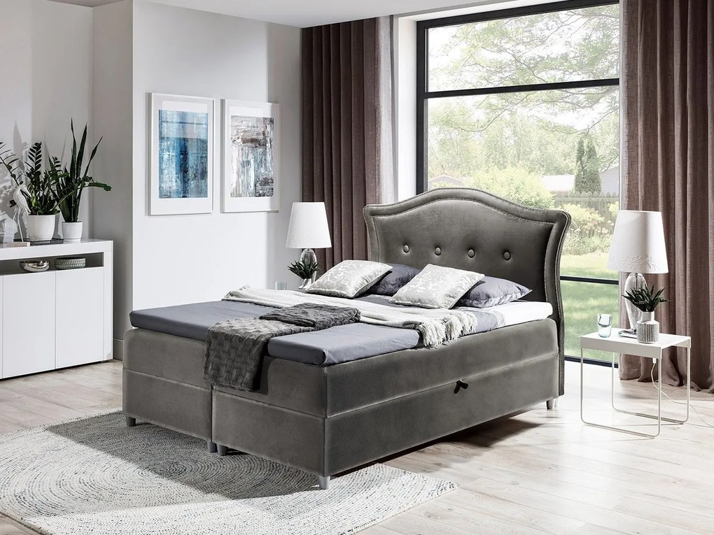 Kontinentálna posteľ Masala, Rozmer postele: 200x200, Dostupné poťahy: Magic Velvet 2207