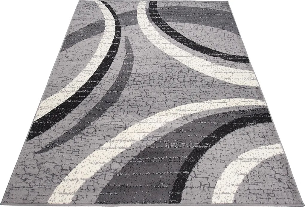 TA Koberec K856A GRAY CHEAP PP CRM Sivý Obdĺžnikový Rozmer: 140x200 cm
