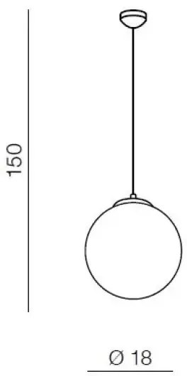 Kovový luster biele Ball 20