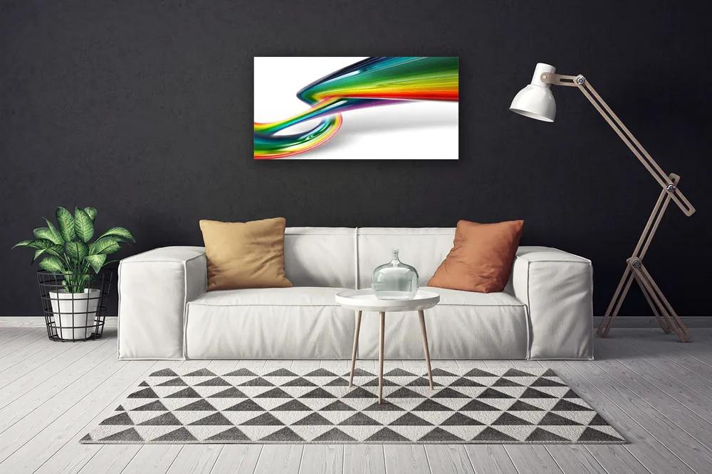 Obraz na plátne Abstrakcie dúha umenie 120x60 cm