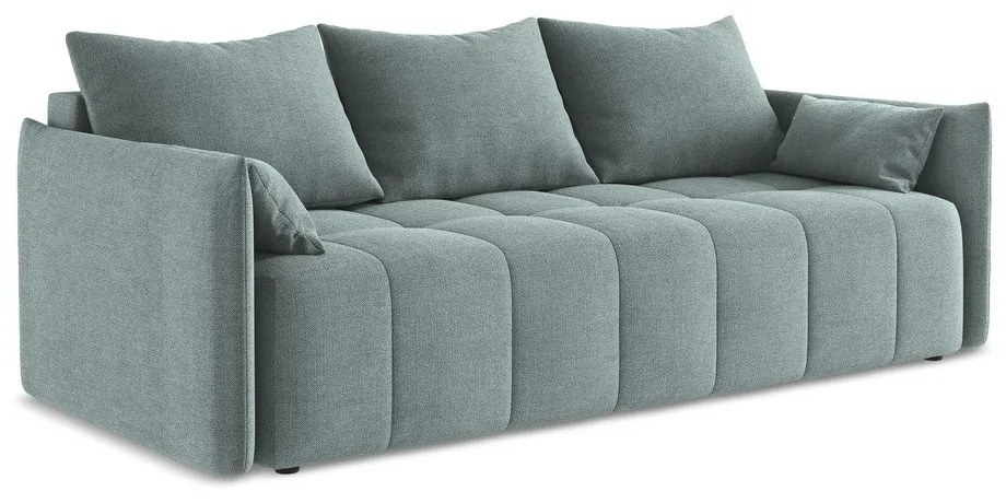 Modrá rozkladacia/s úložným priestorom pohovka 225 cm Moku – Makamii