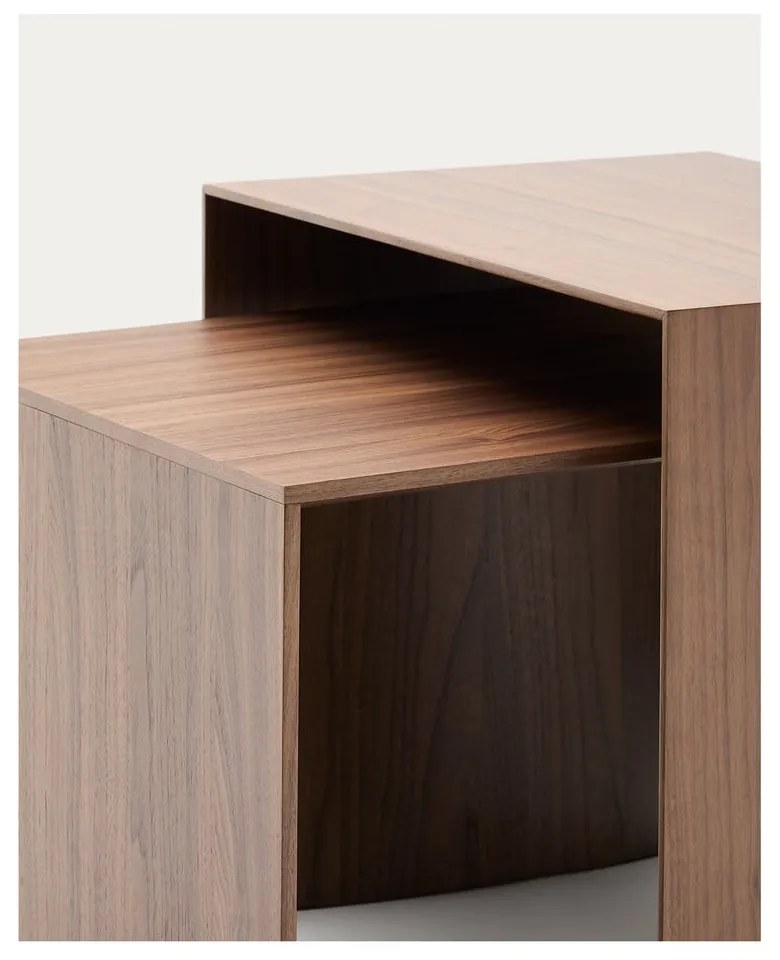 Odkladací stolík v dekore orecha 40x55 cm Litto – Kave Home