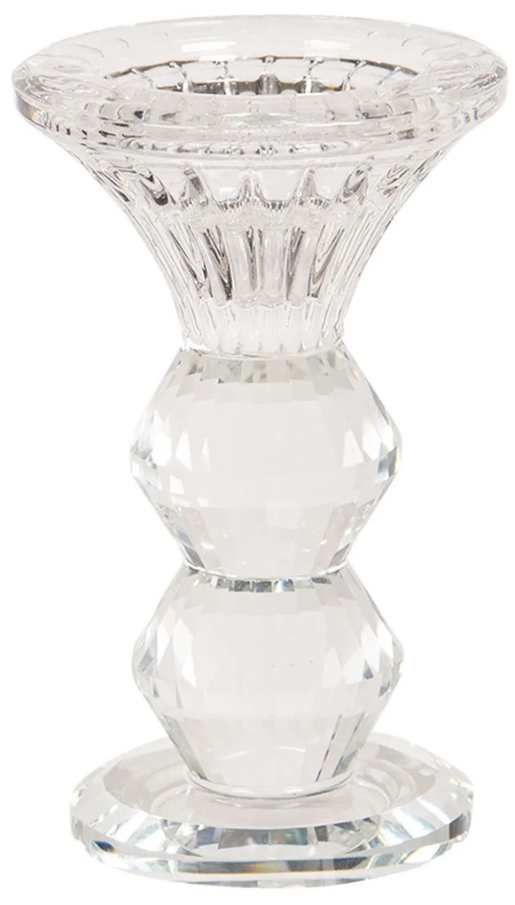 Sleněný svietnik Clair v darčekovej krabičke - Ø 7 * 11 cm