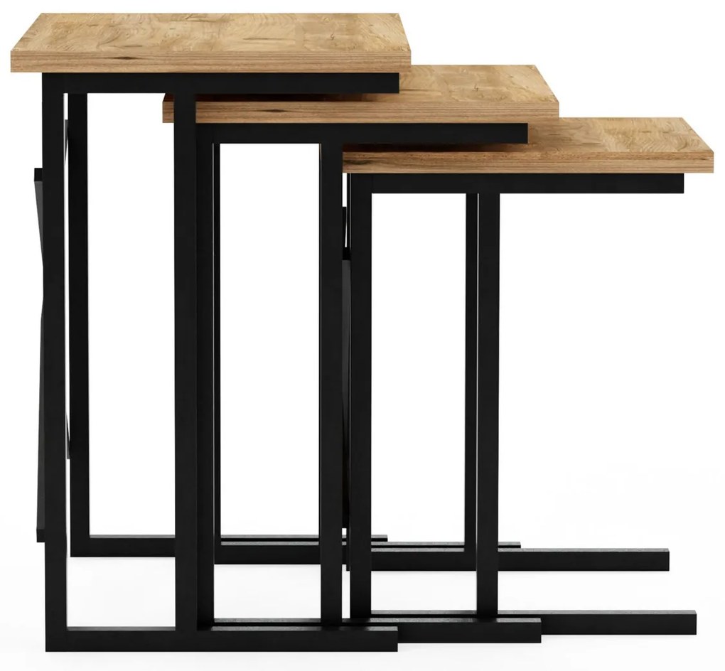 Odkladací stolík Brown Cross, 3 ks