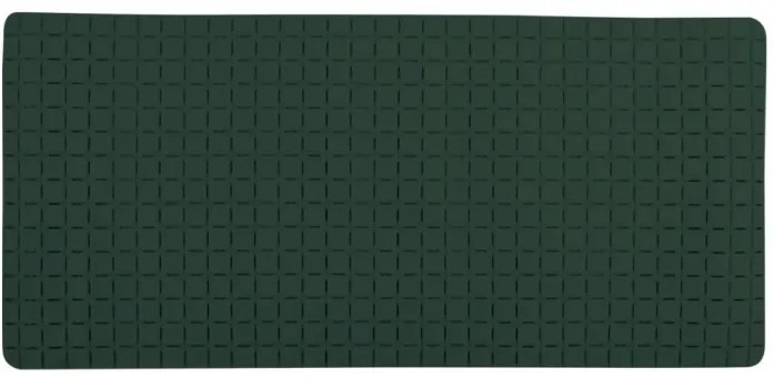 Spirella Protiskluzová podložka do vany QUADROPremium, tmavě zelená, 36 x 76 cm