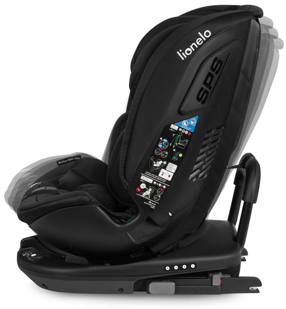 Autosedačka Lionelo Bastiaan RWF i-size 40-150 cm 0-36 KG Farba: Black Carbon