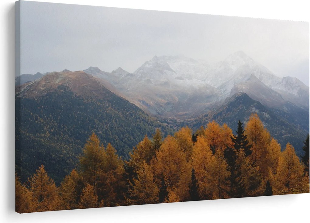 Obraz - Výhľad na hrebene hôr (90x60 cm)