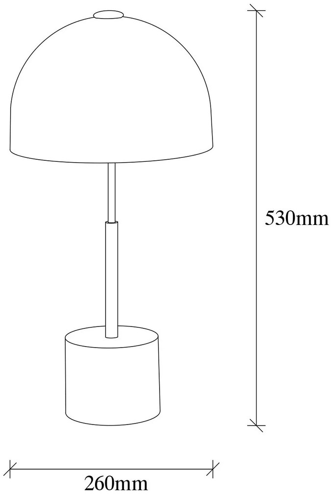 Stolní lampa Mixes černá/zlatá
