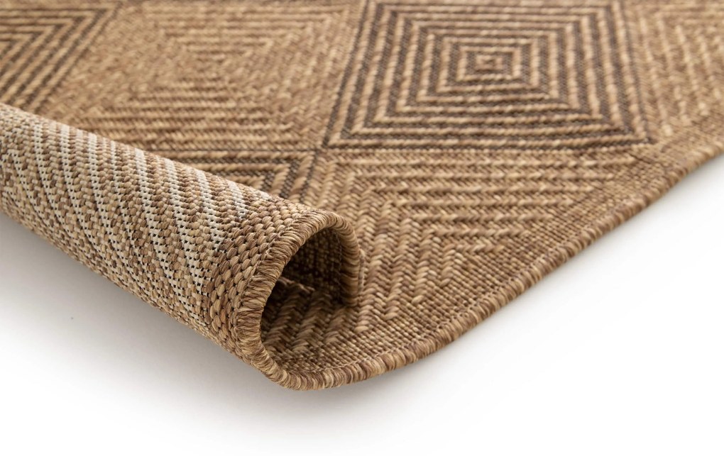 Balta, Kusový koberec Jack 28811-077 - na von aj na doma, 120x170, hnedá, chodba / predsieň