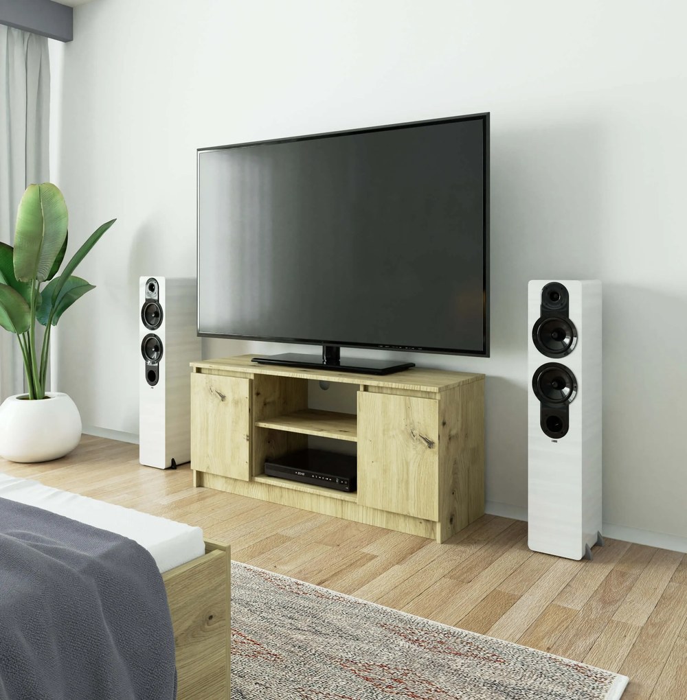 TV stolík Kapono (dub artisan). Akcia -21%. Vlastná spoľahlivá doprava až k Vám domov. 1070711