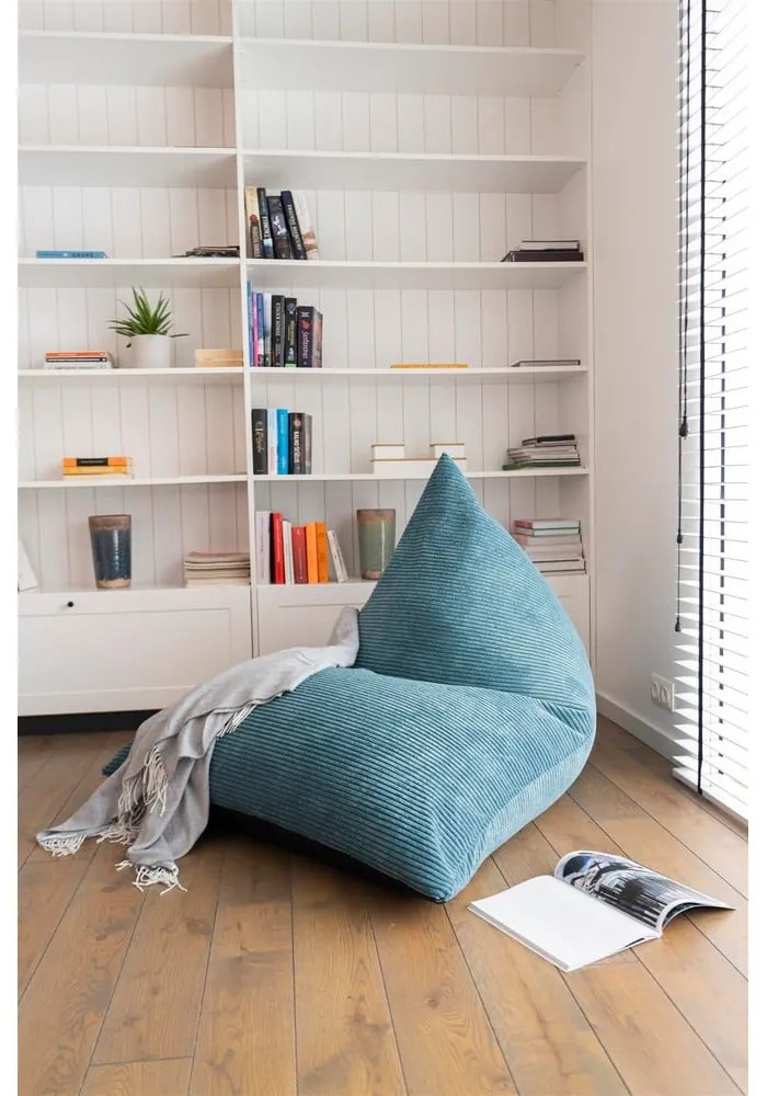 Svetlosivý menčestrový sedací vak Razzmatazz – SLOWDOWN