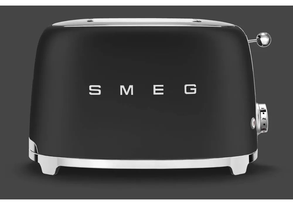 Matne čierny hriankovač Retro Style – SMEG
