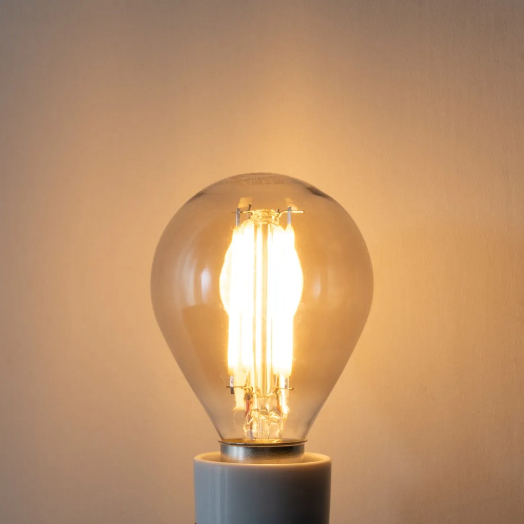 Sada 5 stmievateľných LED žiaroviek E14 P45 dymových 5W 470LM 2200K