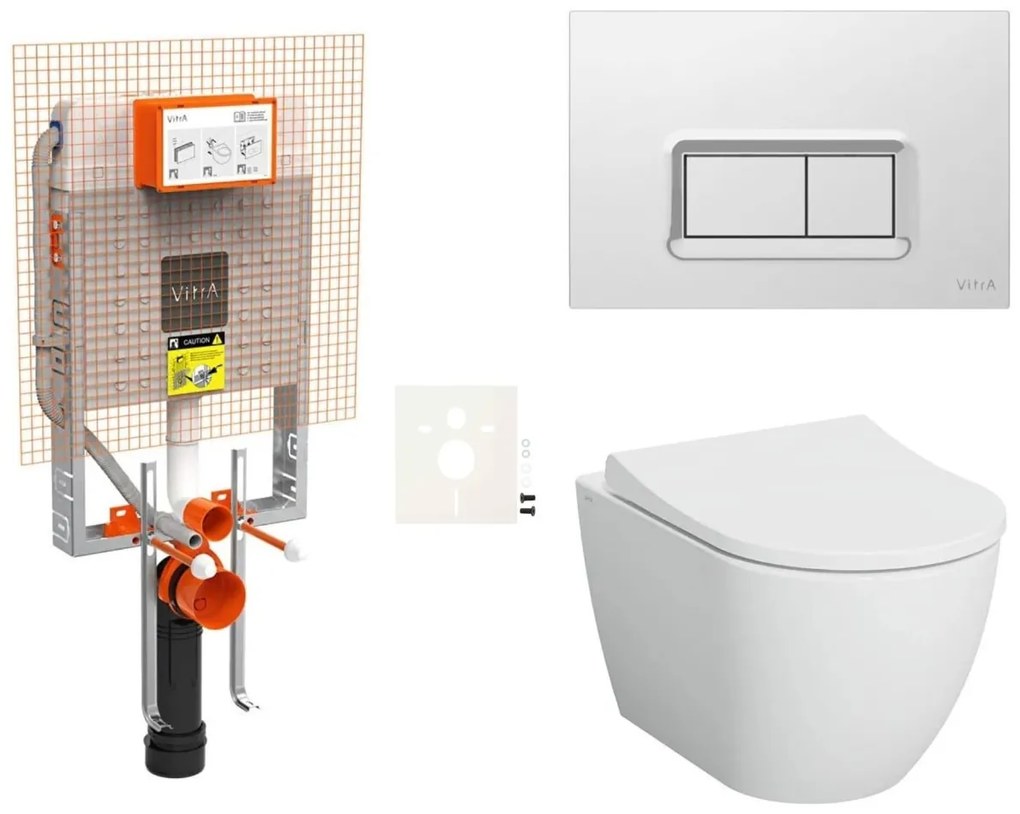 Cenovo zvýhodnený závesný WC set VitrA na zamurovanie + WC VitrA Nuo SIKOVIZNUO680