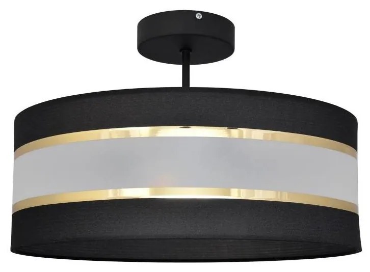 Luster na tyči HELEN 3xE27/15W/230V čierna/zlatá