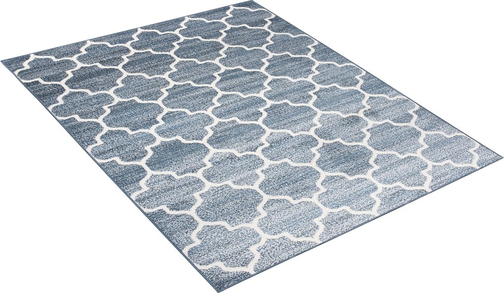 TA Koberec 4496B D.BLUE / CREAM MIA Rozmer: 80x150 cm
