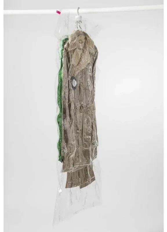 Vákuový úložný obal na odevy 70 x 105 cm, číra