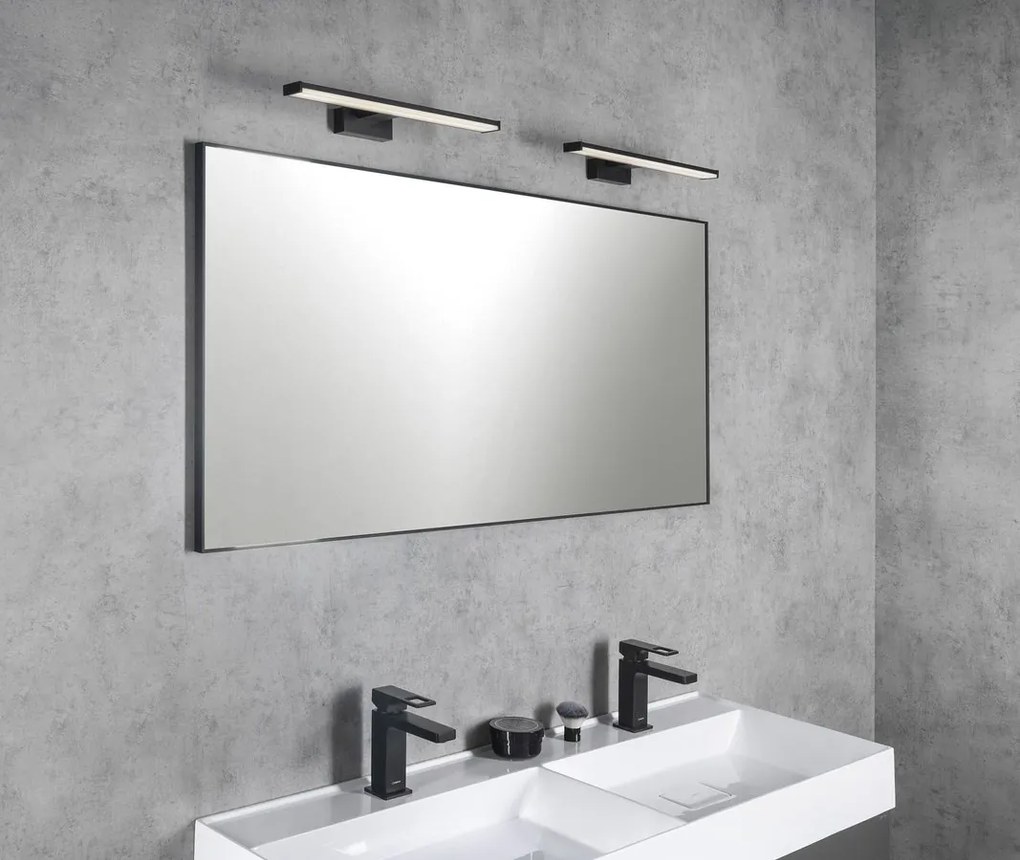 Sapho Sapho, AROWANA zrkadlo v ráme, 1200x600mm, čierna mat, AWB1260
