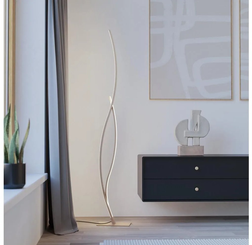 Eglo 901214 - LED Stojacia lampa GRISOLIA LED/20W/230V 4000K béžová