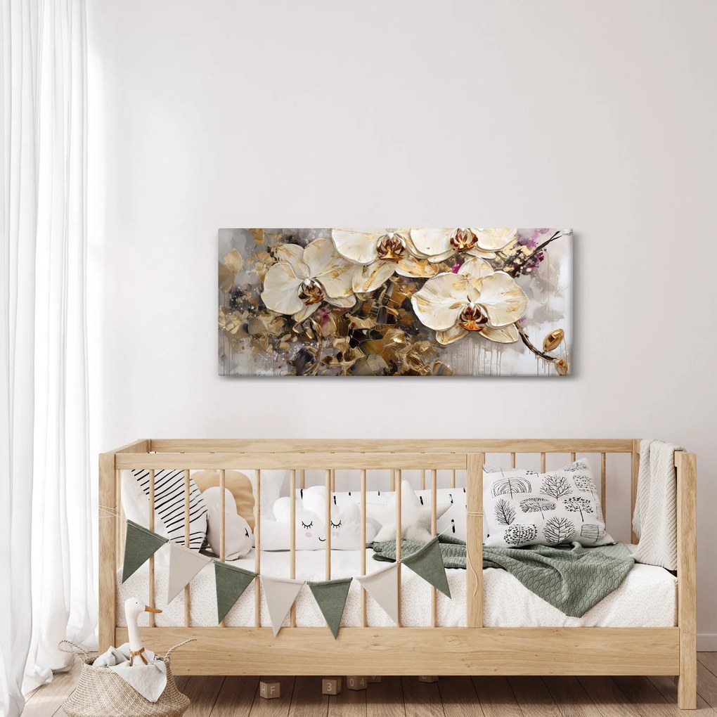 Obraz - Orchidey (120x50 cm)