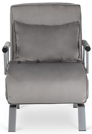 Kreslo pohovka rozkladacia PRATO sivá - vintino.sk