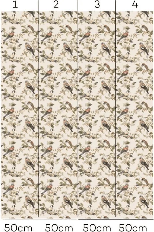 Tapeta vtáčia jeseň 280x50 cm