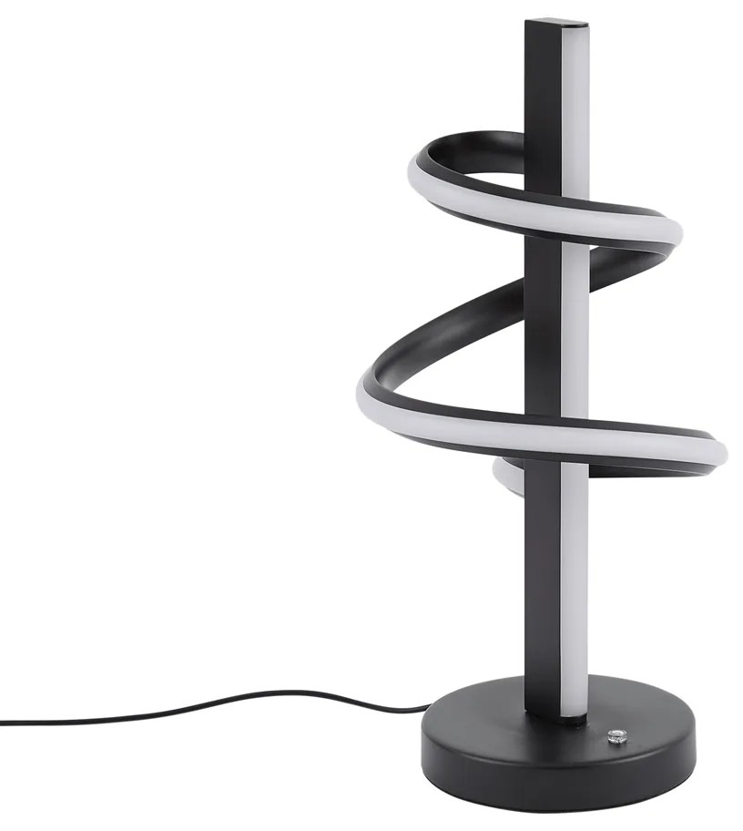 Dizajnová stolná lampa čierna vrátane LED stmievateľná s 3-stupňovým spínačom - Rolla