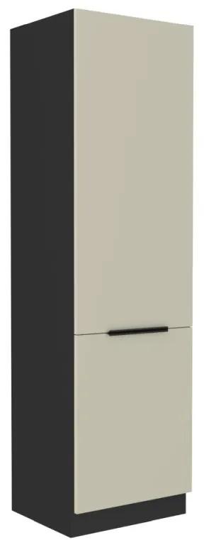 Kondela Skrinka na vstavanú chladničku, cashmere/čierna, ARAKA 60 LO-210 2F