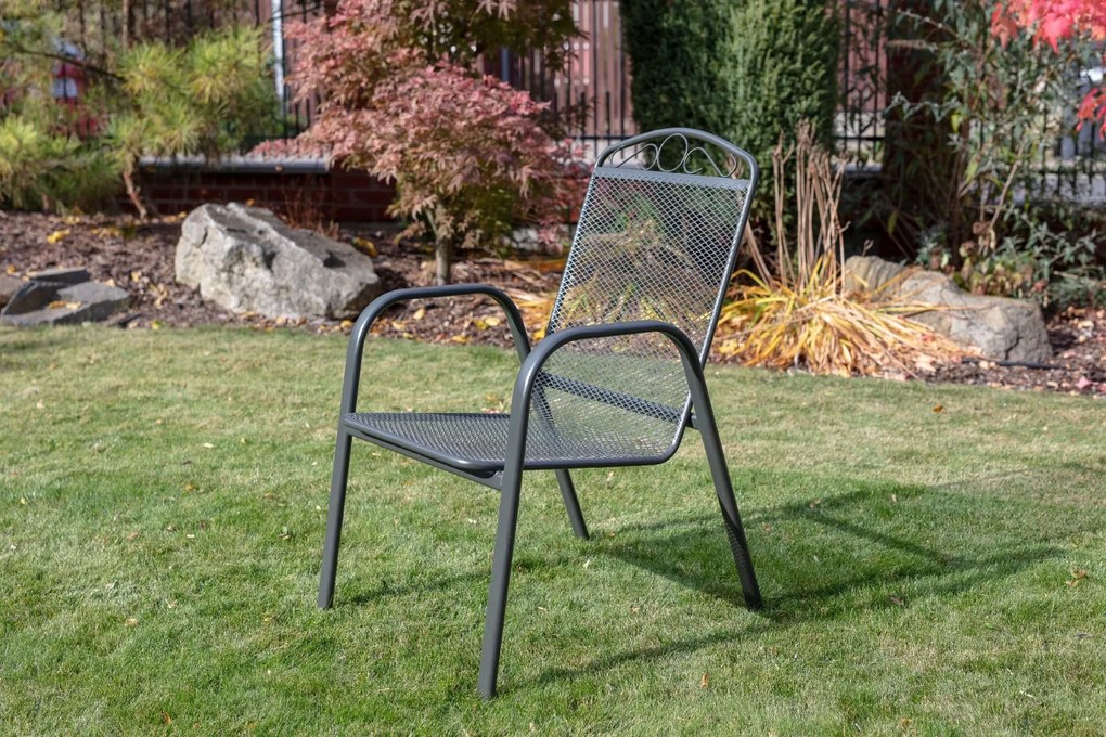 TEXIM LANA STEEL ZWMC-31 - záhradná kovová stolička, kov