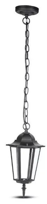 Vonkajší luster na reťazi 1xE27/40W/230V IP44 čierna