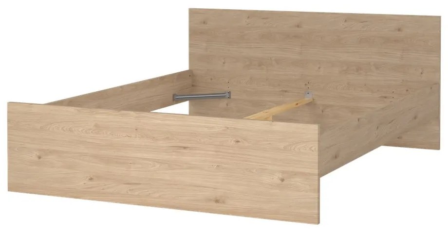 Dvojlôžková posteľ v dekore duba v prírodnej farbe 160x200 cm Naia – Tvilum