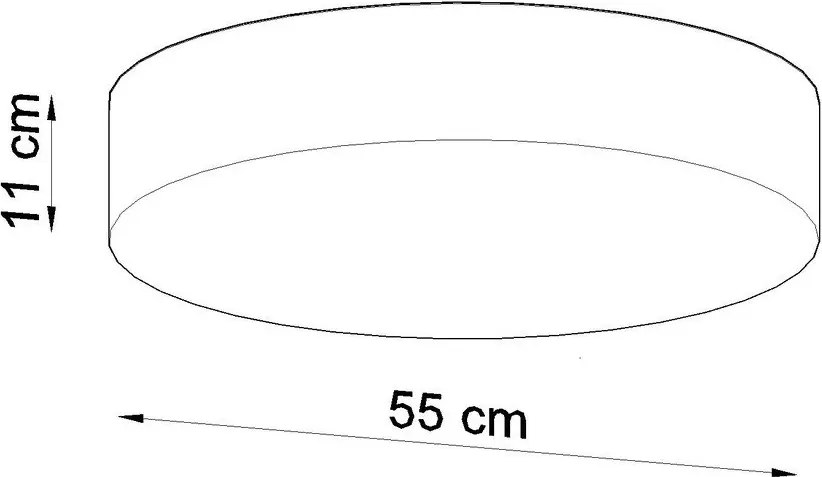 Stropné svietidlo v striebornej farbe ø 55 cm Atis – Sollux