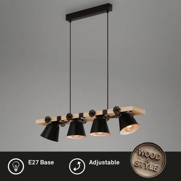 Brilo - Luster na lanku TALLE 4xE27/40W/230V