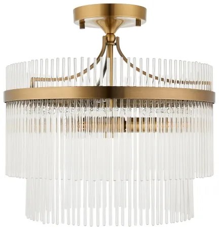 Endon 112575 - Prisadený luster MARIETTA 3xE14/7W/230V mosadz/číra