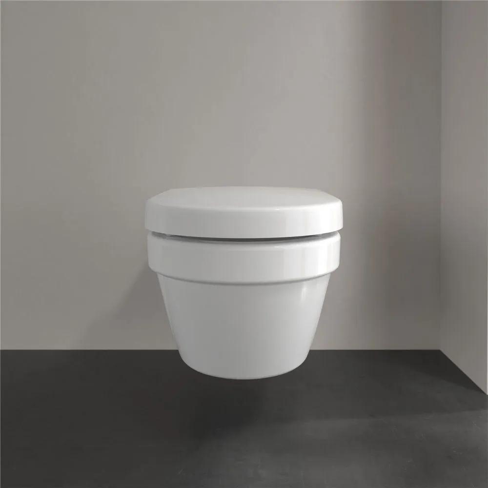VILLEROY &amp; BOCH ViCare závesné WC s hlbokým splachovaním bez vnútorného okraja, 370 x 700 mm, biela alpská, s povrchom AntiBac a CeramicPlus, 5649R0T2