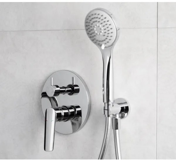 KFA Armatura 5029-501-00- Sprchová sada s podomietkovou batériou TANZANIT l. chróm