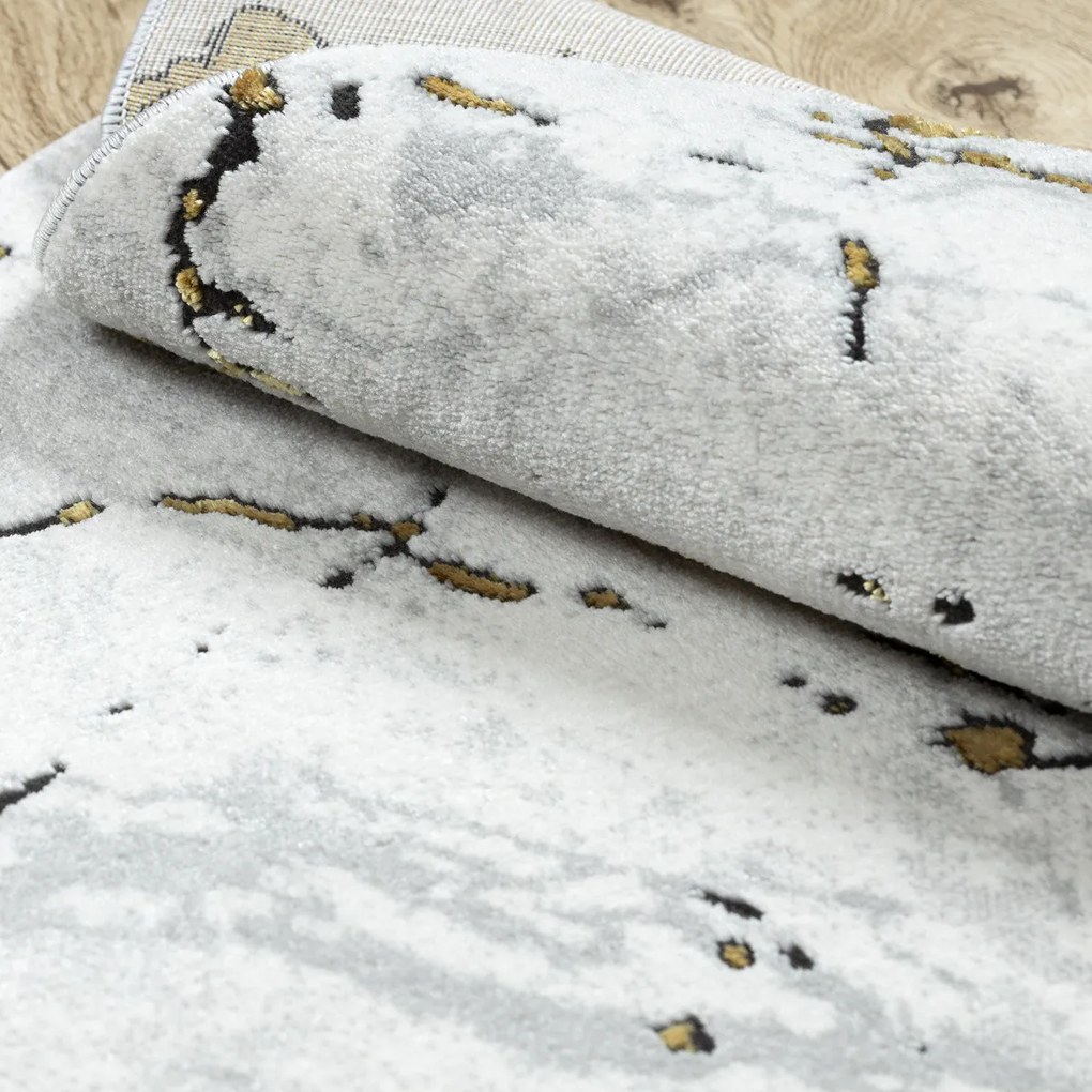 Kusový koberec Allure 1963 white/gold kruh, 150x150 (priemer) kruh, biela, kancelária, Dywany Łuszczów