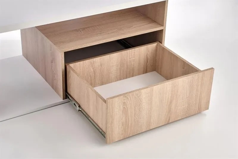 Konferenčný stolík Tera, Biala/ Sonoma