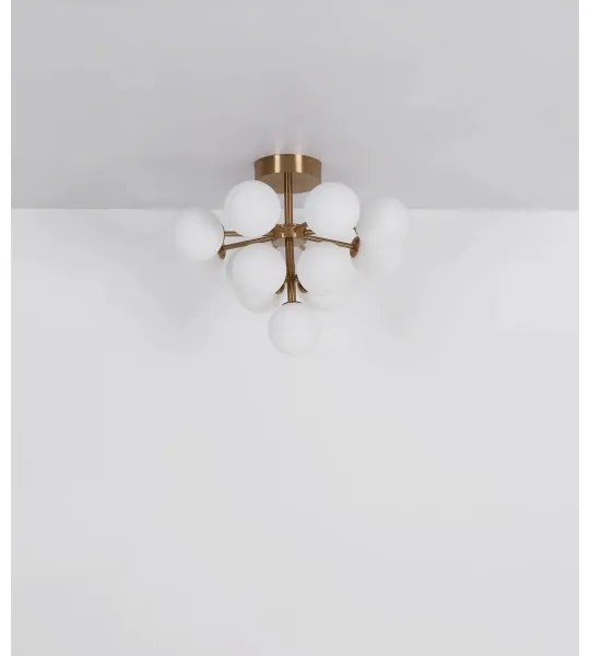 Globo 56143-13GD - Prisadený luster GRAPPY 13xG9/5W/230V pr. 56 cm zlatá