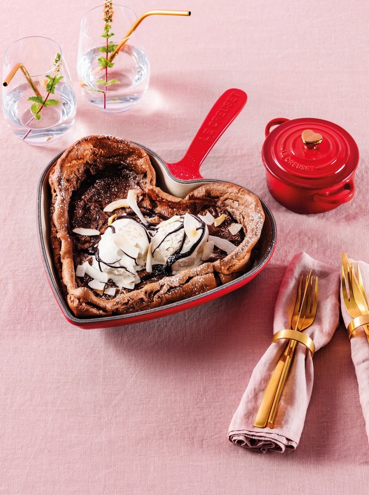 Zapekací a servírovací hrniec Mini Cocotte Heart 250 ml svetloružový